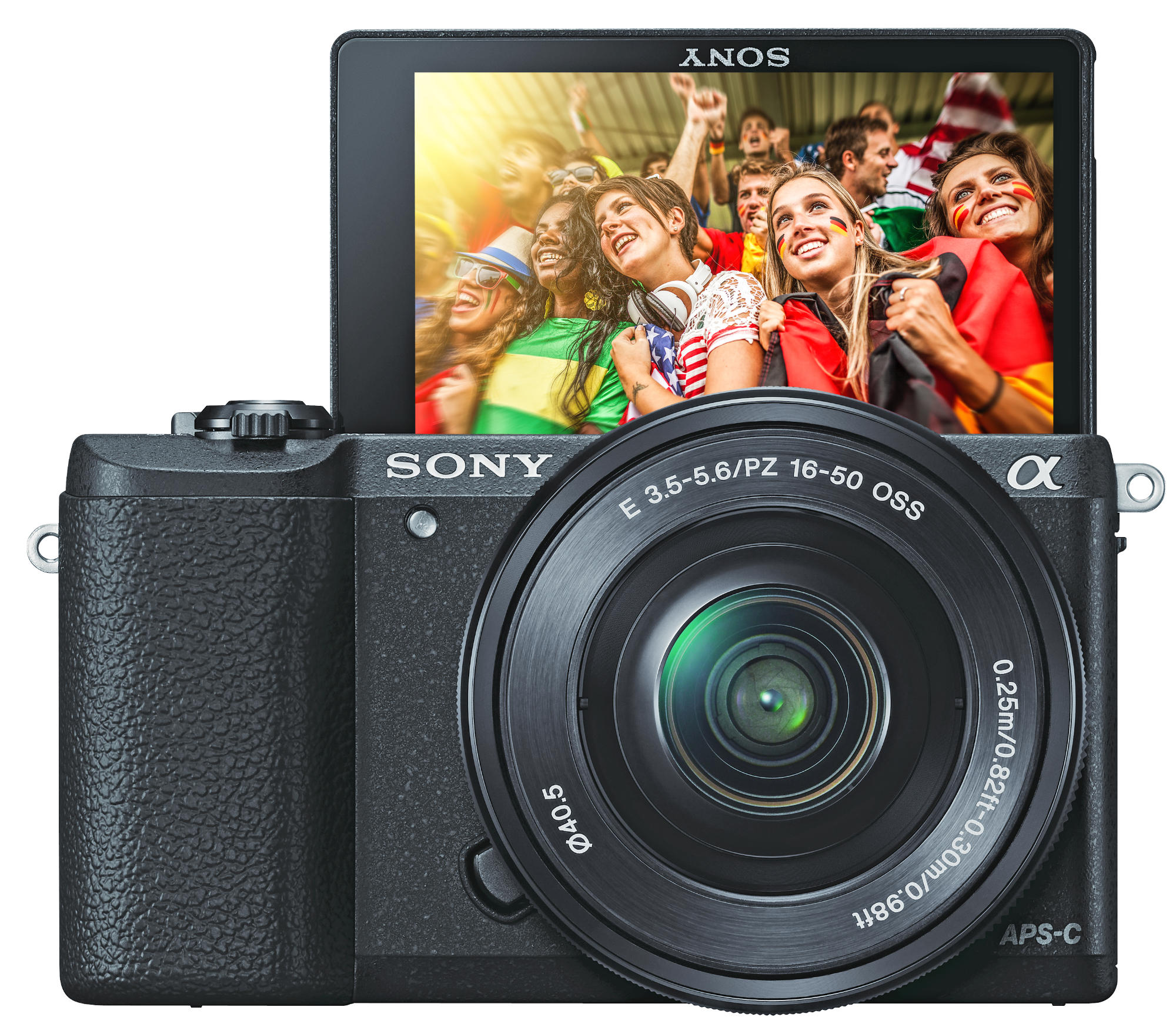 SONY Alpha 5100 KIT (ILCE-5100L) + Tasche + Speicherkarte Systemkamera mit Objektiv 16-50 mm, 7,6 cm Display Touchscreen, WLAN