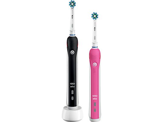 ORAL-B Pro 2950 Duo Zwart & Roze Elektrische Tandenborstel
