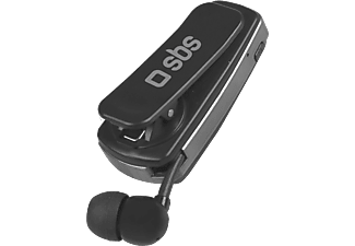 SBS MOBILE Bluetooth-Headset med Praktiskt Klämma och Multipointfunktion - Svart