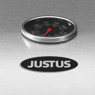 JUSTUS 1302 04 Kratos Gasgrill, Grau/Schwarz (14300 Watt)