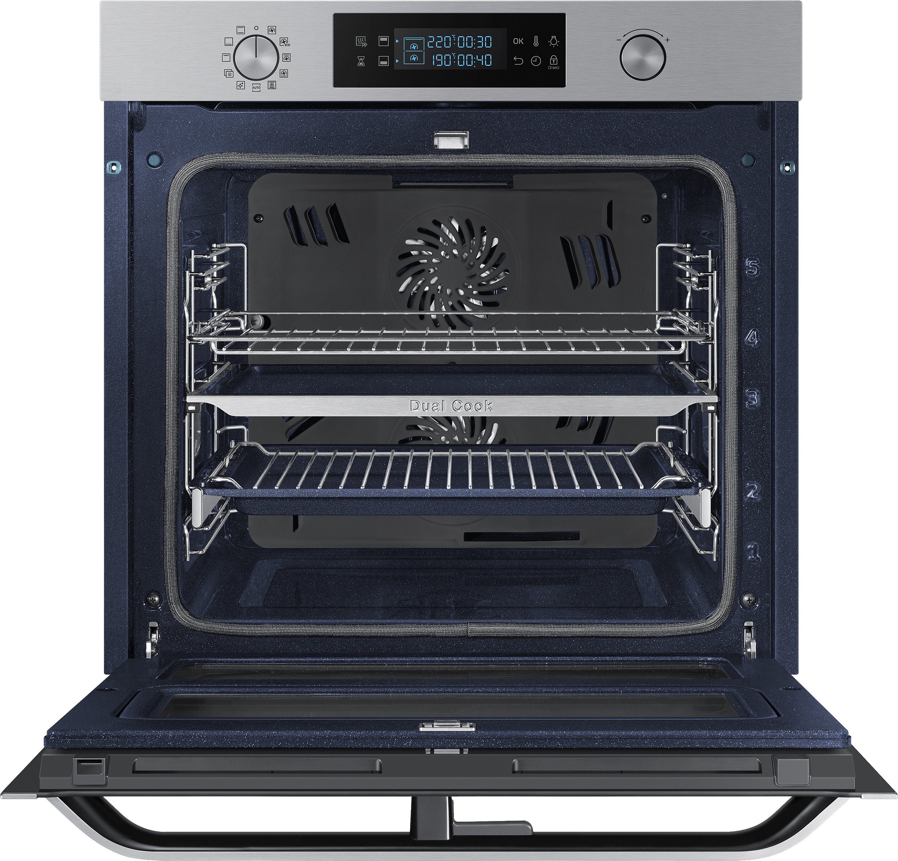 SAMSUNG NV75N5641RS, Backofen (Einbaugerät, 75 l, 595 mm breit)