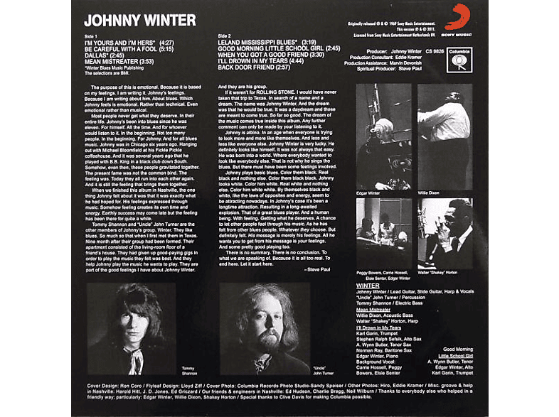 Johnny Winter Johnny Winter Vinyl