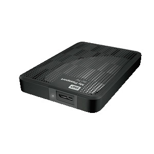 WD My Passport™ AV-TV Festplatte, 500 GB HDD, extern, Schwarz