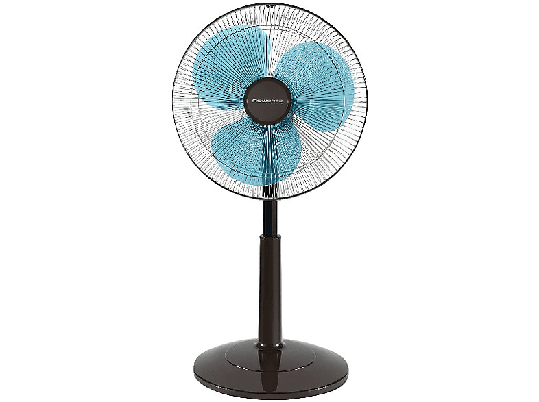 Ventilador de pie - Rowenta VU1950F0, 55 W, 3 velocidades, Oscilación automática, Negro