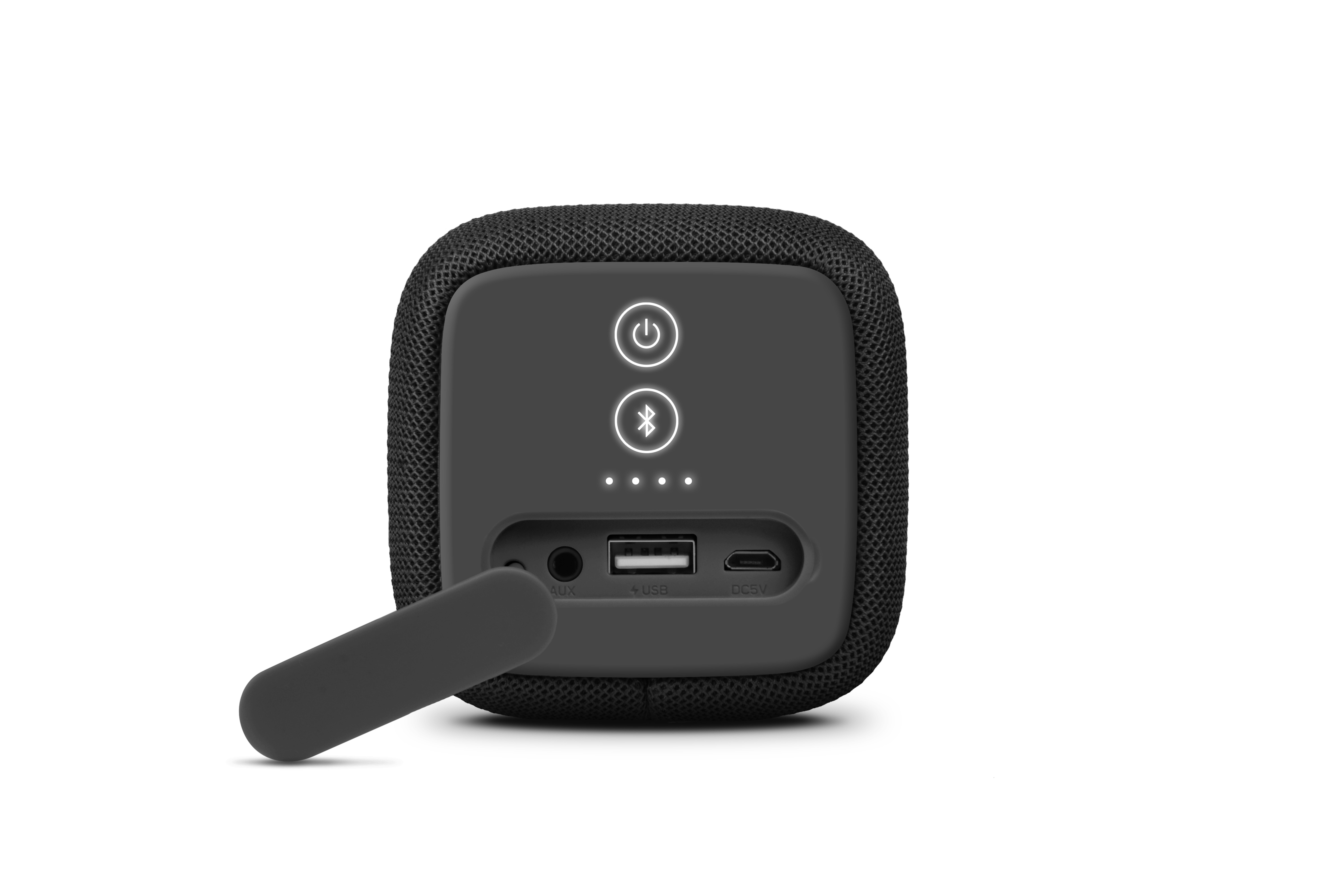FRESH N REBEL Rockbox Bold M Bluetooth Lautsprecher, Grau, Wasserfest