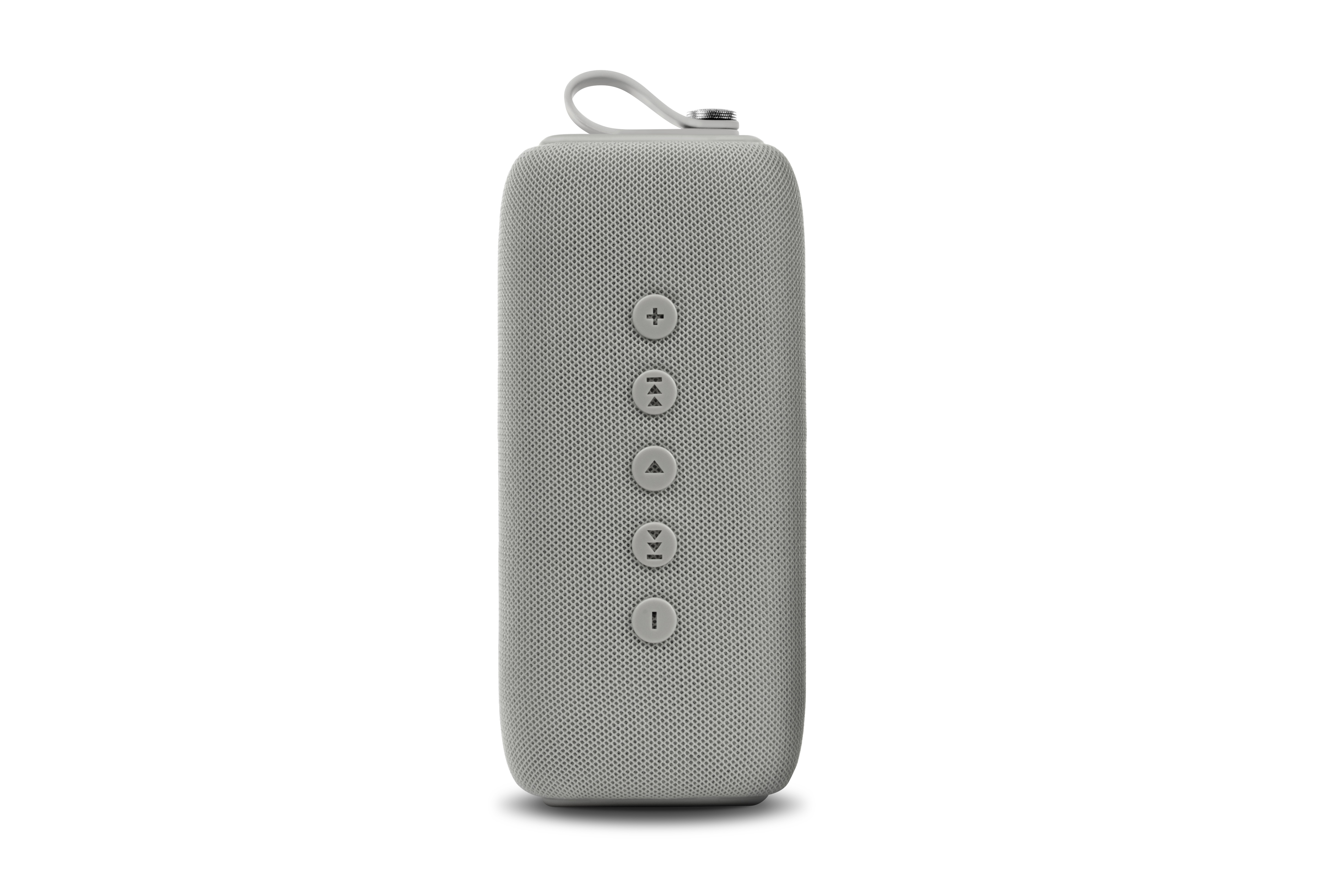FRESH ‘N REBEL Rockbox Bold M Bluetooth Lautsprecher, Hellgrau, Wasserfest