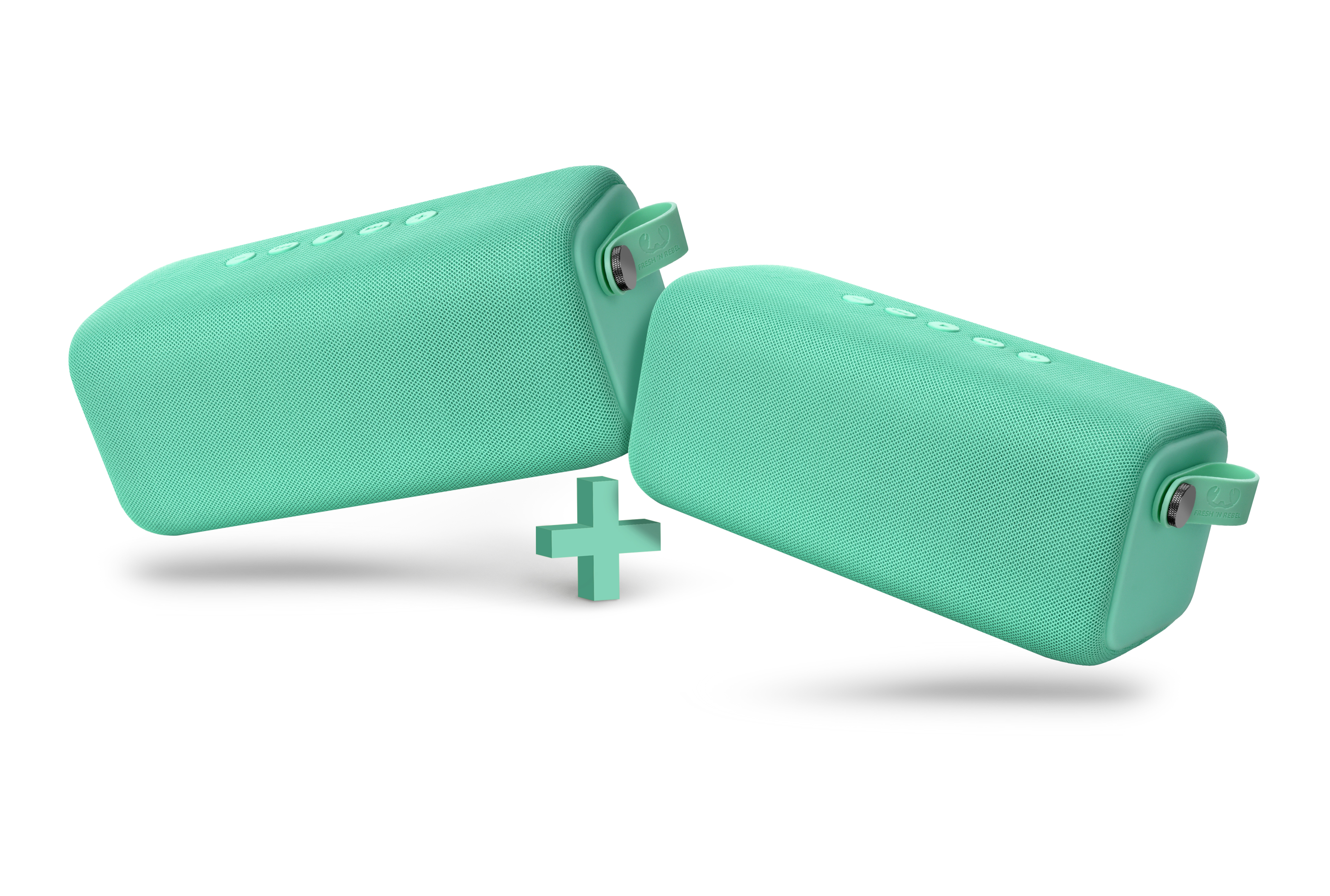 FRESH ‘N REBEL Rockbox Bold L Bluetooth Lautsprecher, Türkis, Wasserfest
