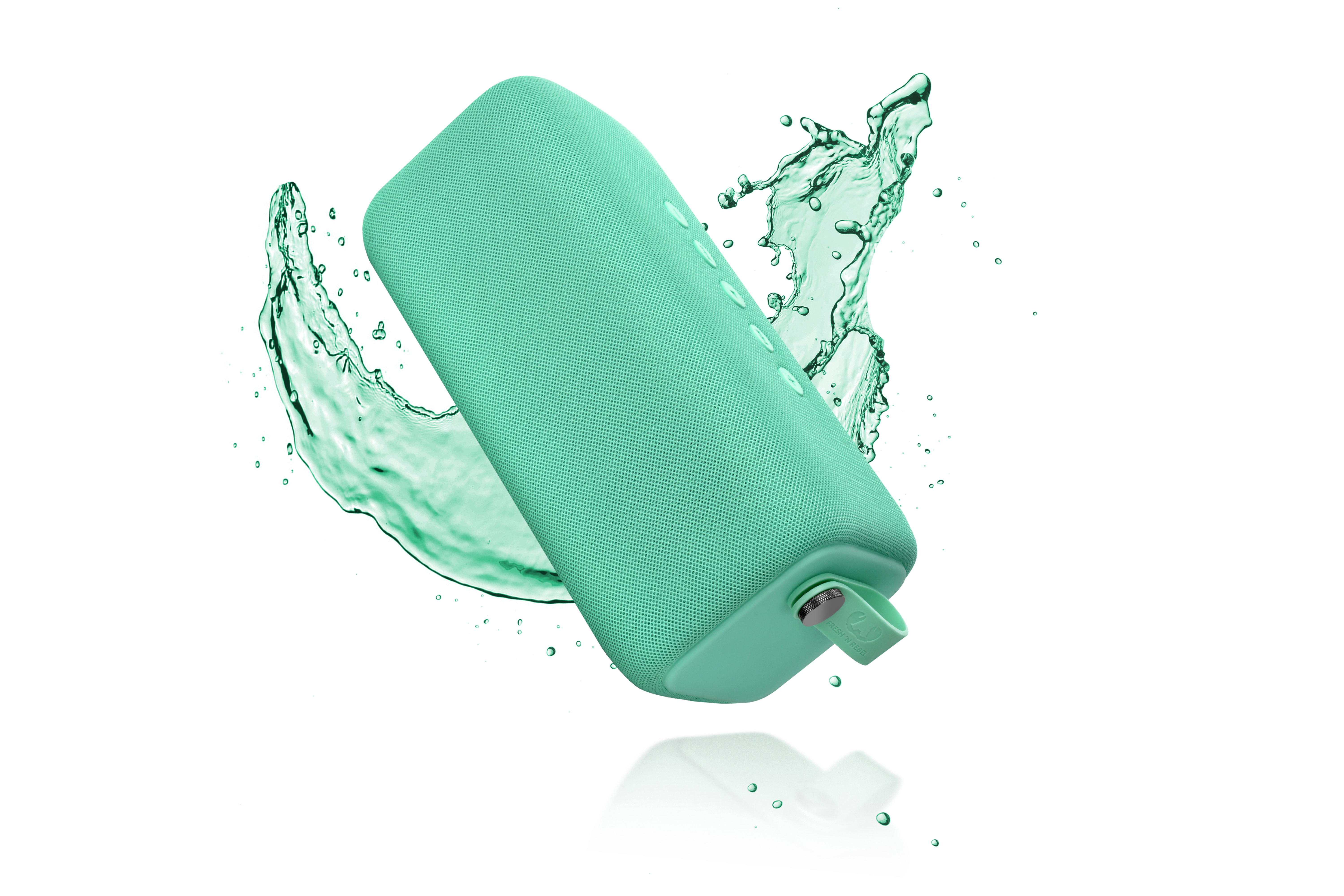 FRESH ‘N REBEL Rockbox Bold L Bluetooth Lautsprecher, Türkis, Wasserfest