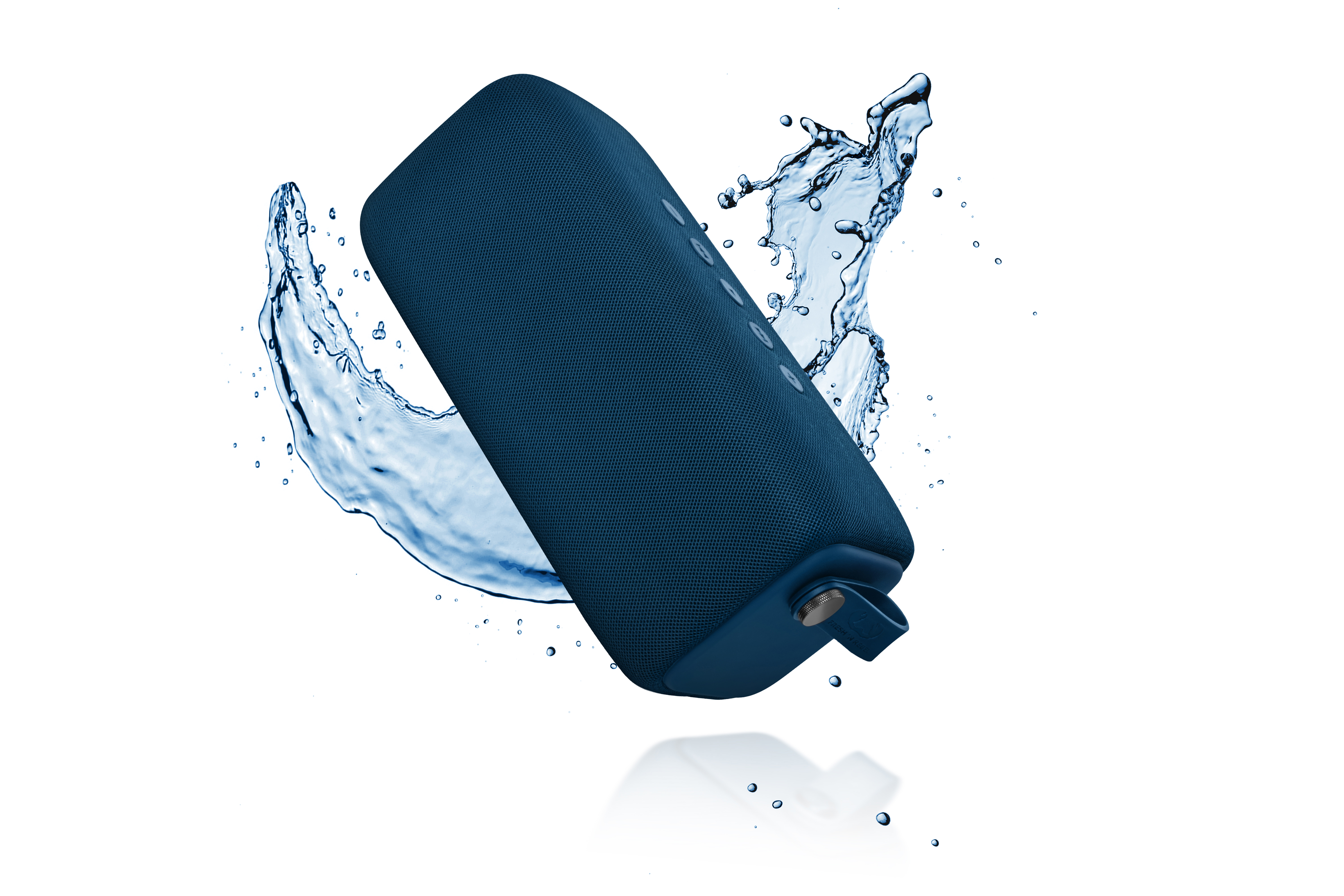 FRESH N REBEL Rockbox Bold L Bluetooth Lautsprecher, Dunkelblau, Wasserfest