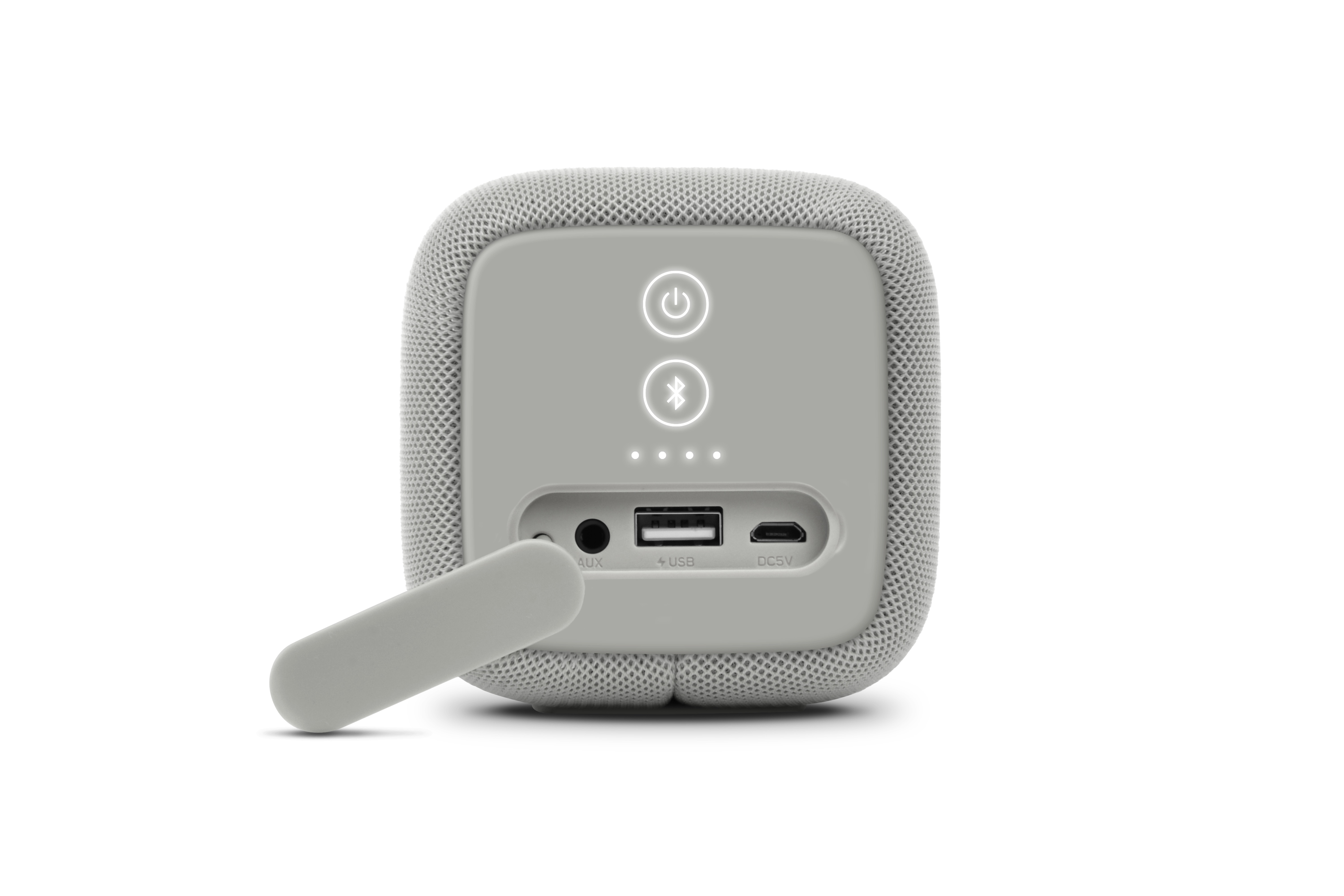 FRESH ‘N REBEL Rockbox Bold M Bluetooth Lautsprecher, Hellgrau, Wasserfest