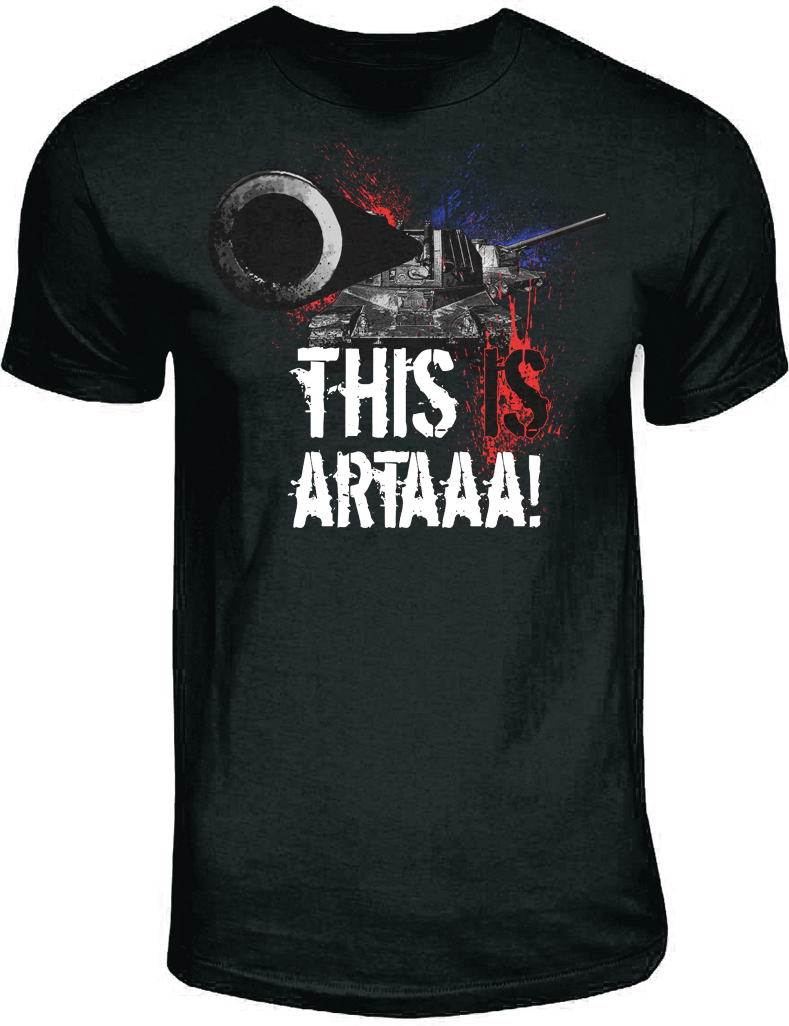 World of Tanks: This is Artaaa, fekete - L - póló