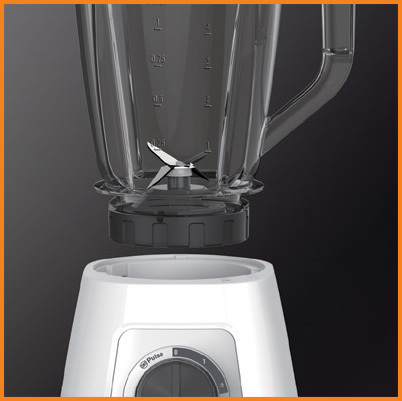 KRUPS KB4201 Blendforce Standmixer Weiß (600 Watt, 1.25 l)