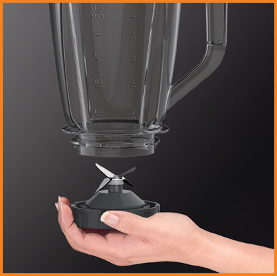 KRUPS KB4201 Blendforce Standmixer Weiß (600 Watt, 1.25 l)