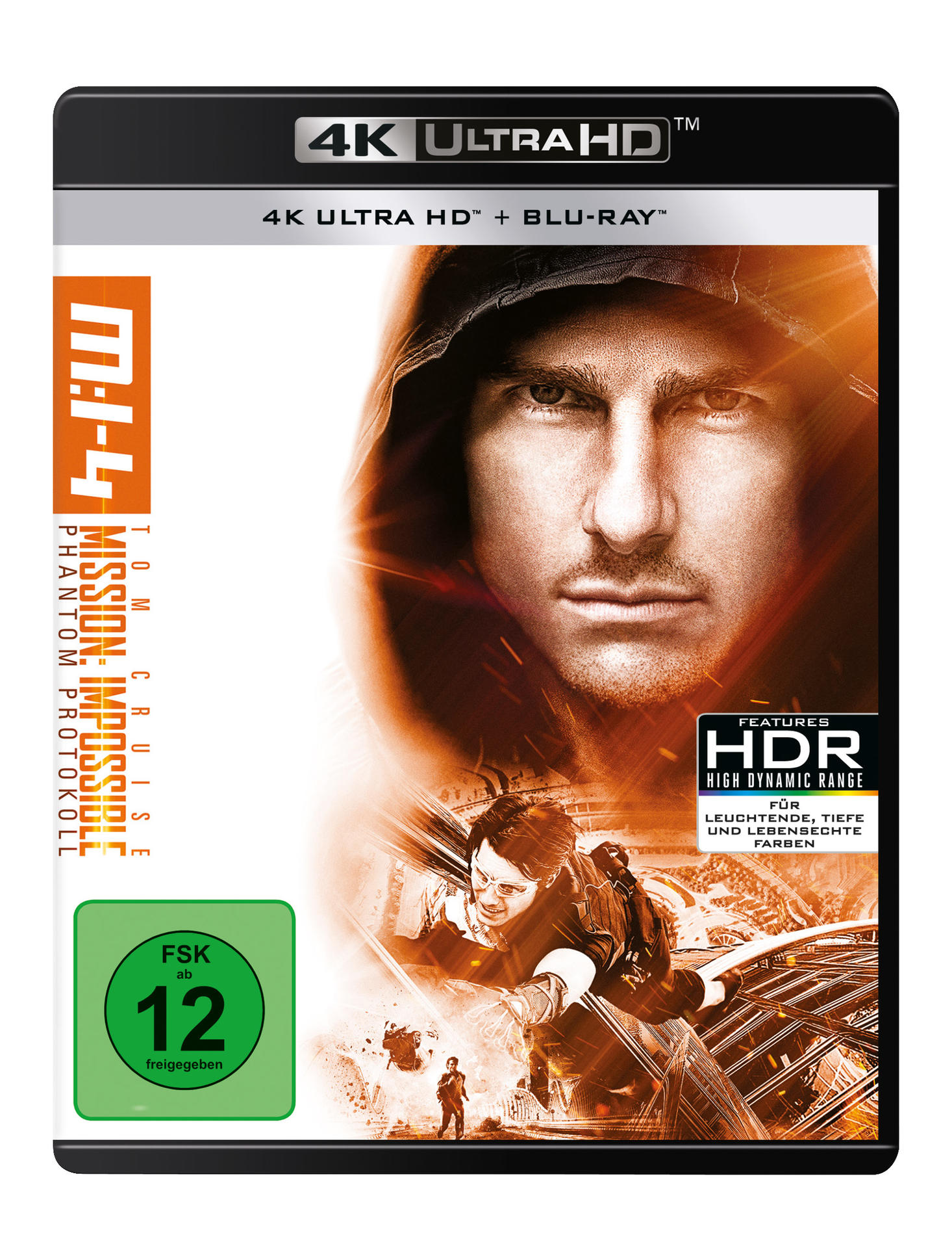 Filmcover, Tom Cruise. Titel: Mission Impossible. Enthält 4K Ultra HD und Blu-ray.