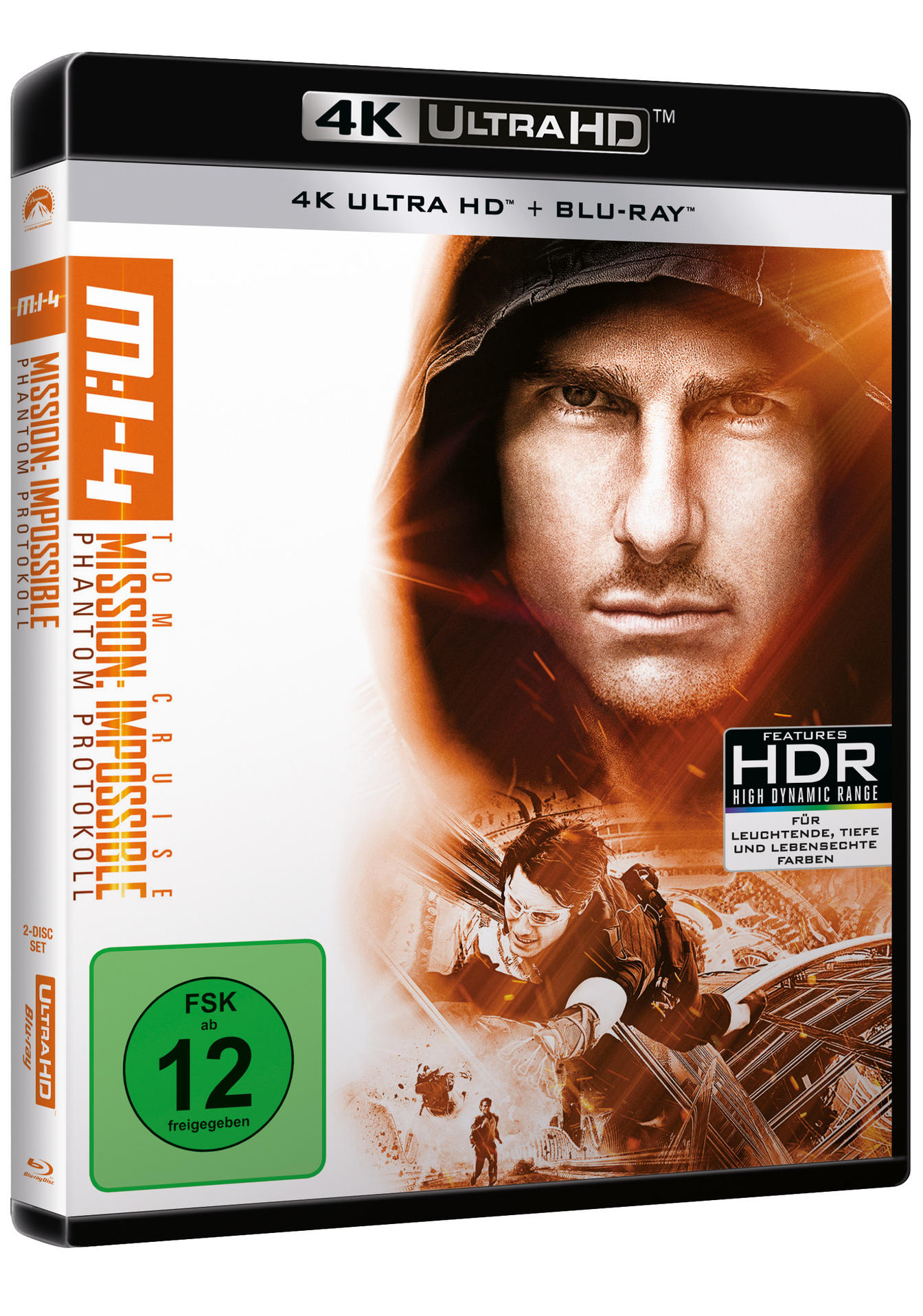 Mission Impossible: Phantom Protocol Blu-Ray. Tom Cruise auf dem Cover.