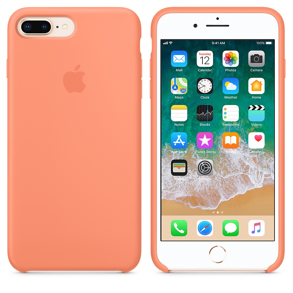 APPLE iPhone 8+/7+, Backcover, Apple, iPhone 8 Plus, iPhone 7 Plus, Pfirsich