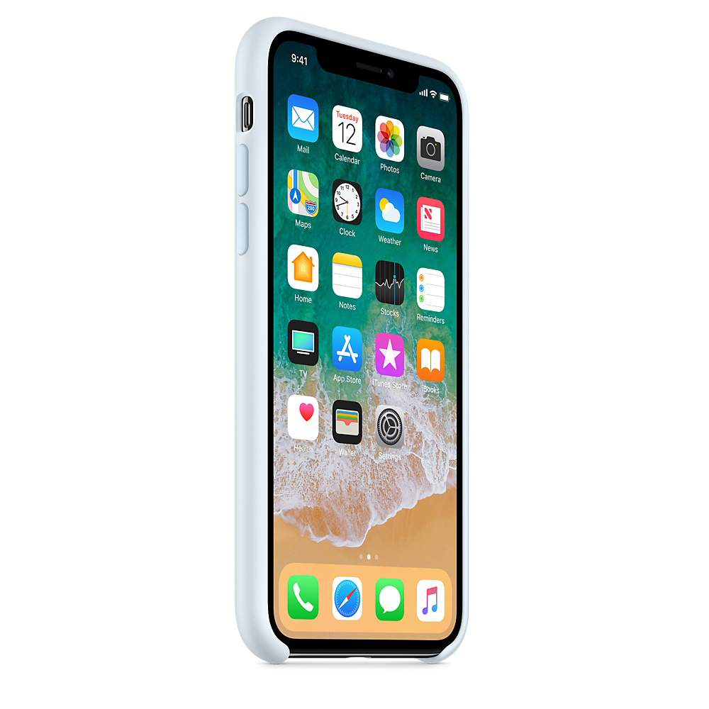 APPLE iPhone X, Backcover, Apple, iPhone X, Himmelblau