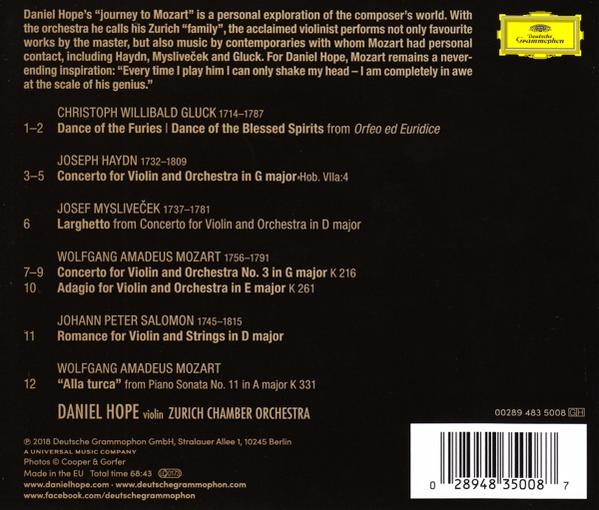Rückseite einer CD mit Text über Musik, einschließlich Titellisten und Barcode.