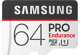 SAMSUNG PRO Endurance - Carte mémoire  (64 GB, 100 MB/s, Blanc / Noir)