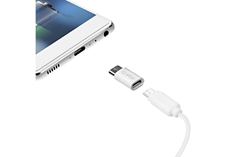 SBS MOBILE Micro USB till USB C Adapter - Vit