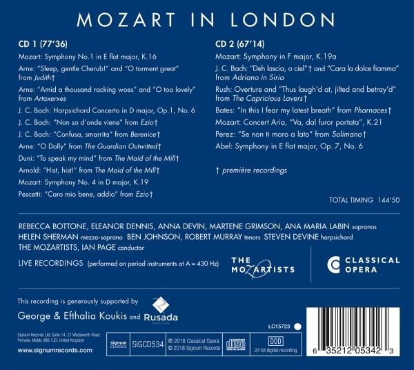 The Mozartists - Mozart in London  - (CD)