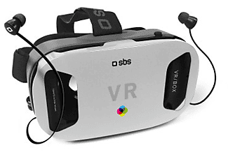 SBS sbs Virtual Reality Viewer - Occhiali VR - Con Cuffie In-Ear - Nero/Bianco - Occhiali VR