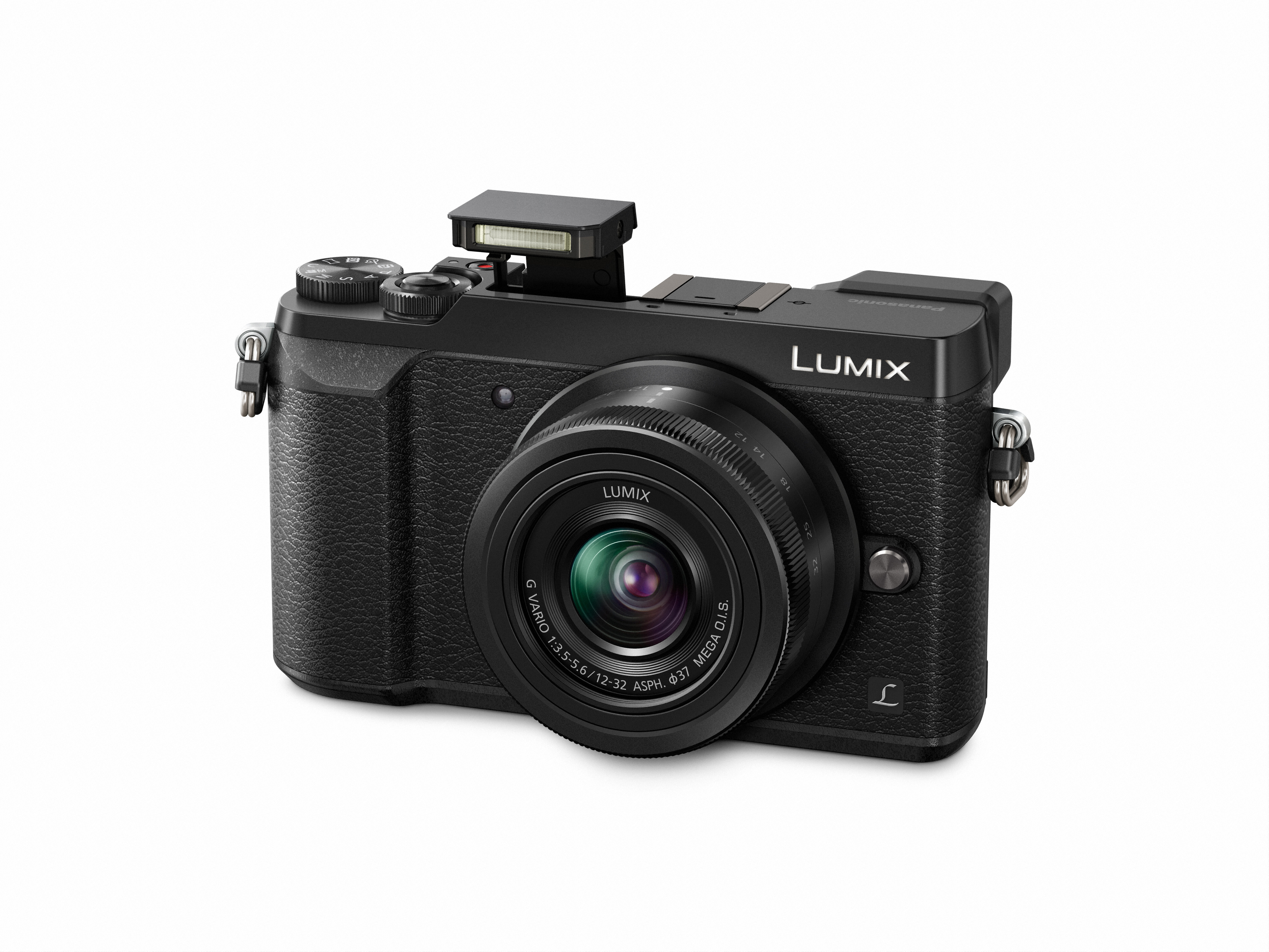 PANASONIC Lumix DMC-GX80 Systemkamera mit Objektiv 12-32 mm, 7,5 cm Display Touchscreen, WLAN