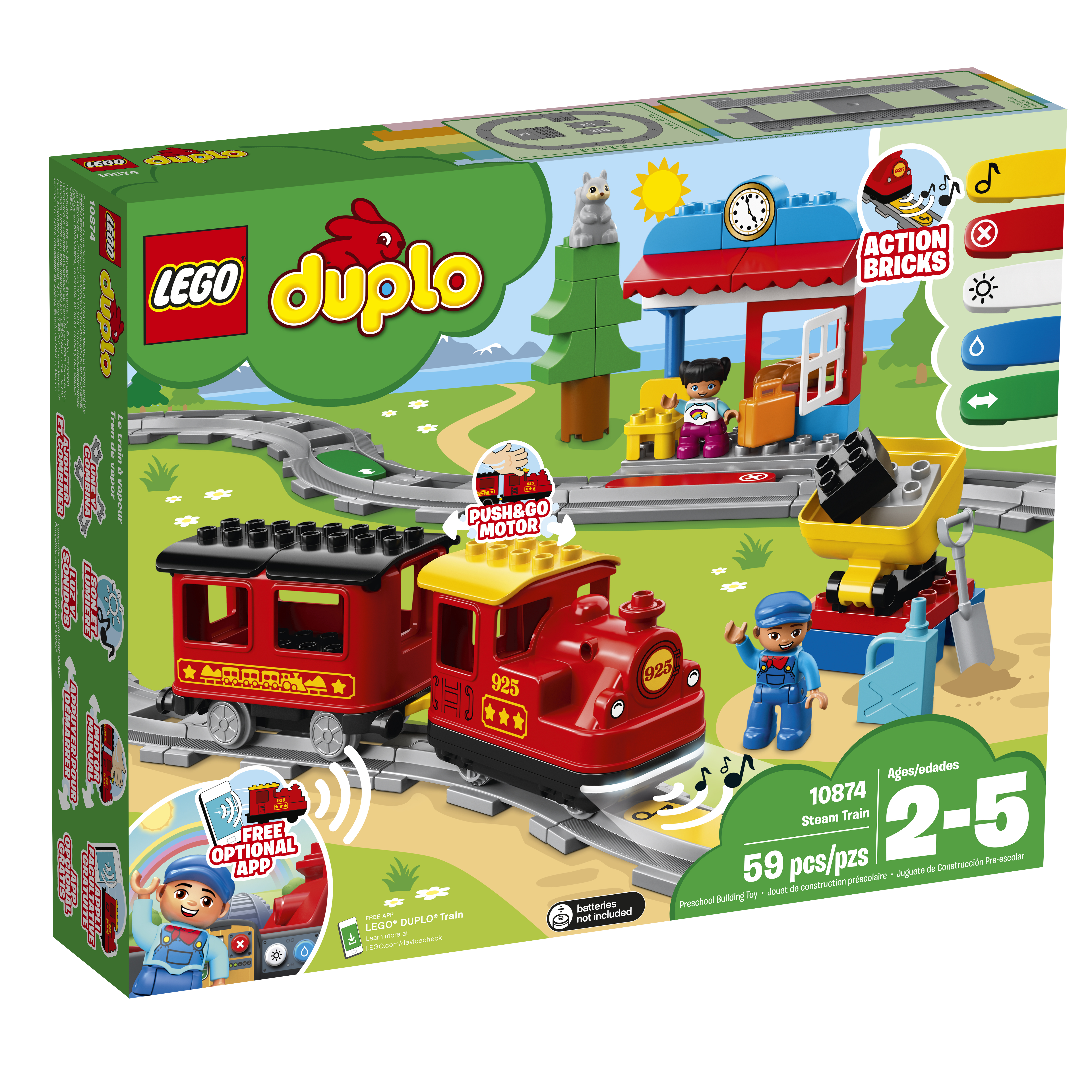 LEGO 10874 Dampfeisenbahn Mehrfarbig Bausatz