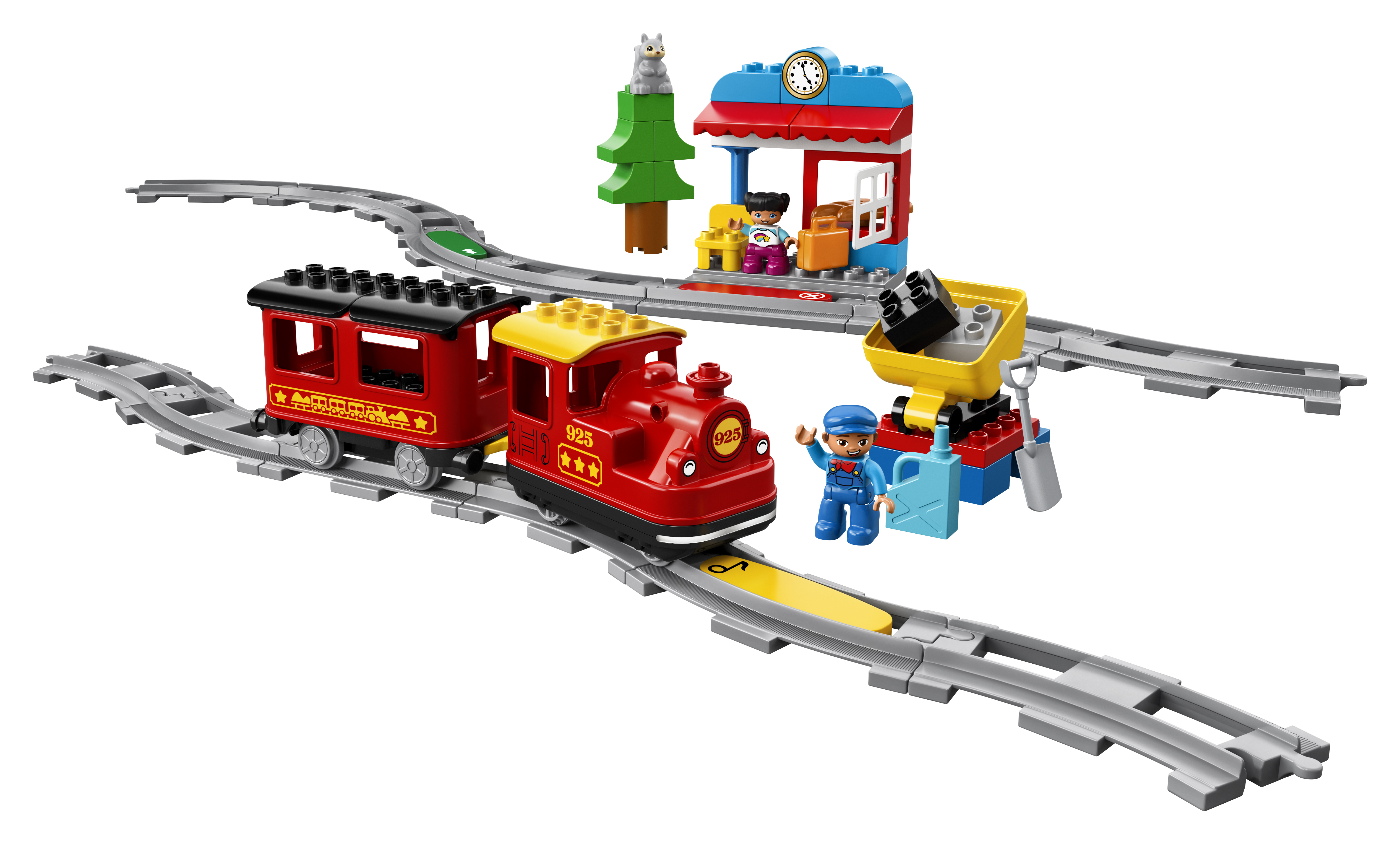 Bausatz, LEGO 10874 Mehrfarbig Dampfeisenbahn