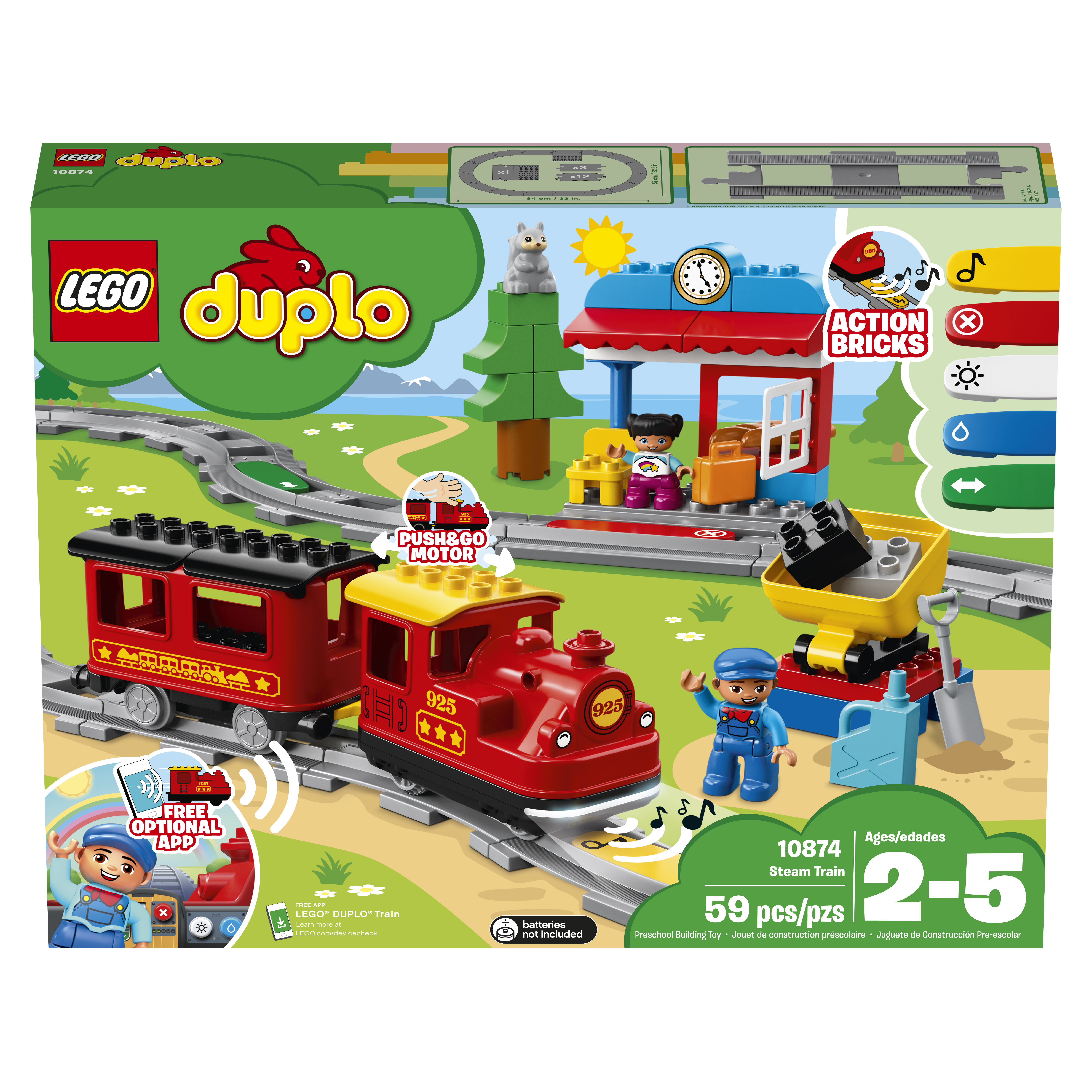 LEGO 10874 Dampfeisenbahn Mehrfarbig Bausatz