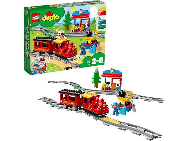 Dampfeisenbahn Bausatz, Mehrfarbig LEGO 10874