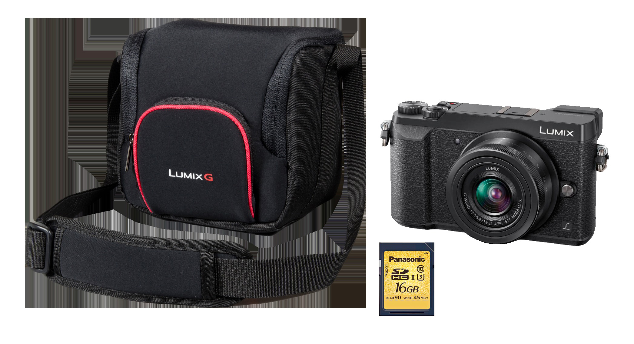 PANASONIC Lumix DMC-GX80 Systemkamera mit Objektiv 12-32 mm, 7,5 cm Display Touchscreen, WLAN