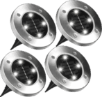 Disk Lights LED Solarleuchten 4er Set