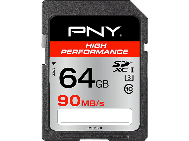 PNY Geheugenkaart SDXC 64 GB Class 10 (SD64GHIGPER90-EF)
