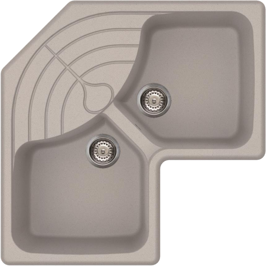 ELLECI Master Corner M79 Aluminium gránit sarok mosogatótálca