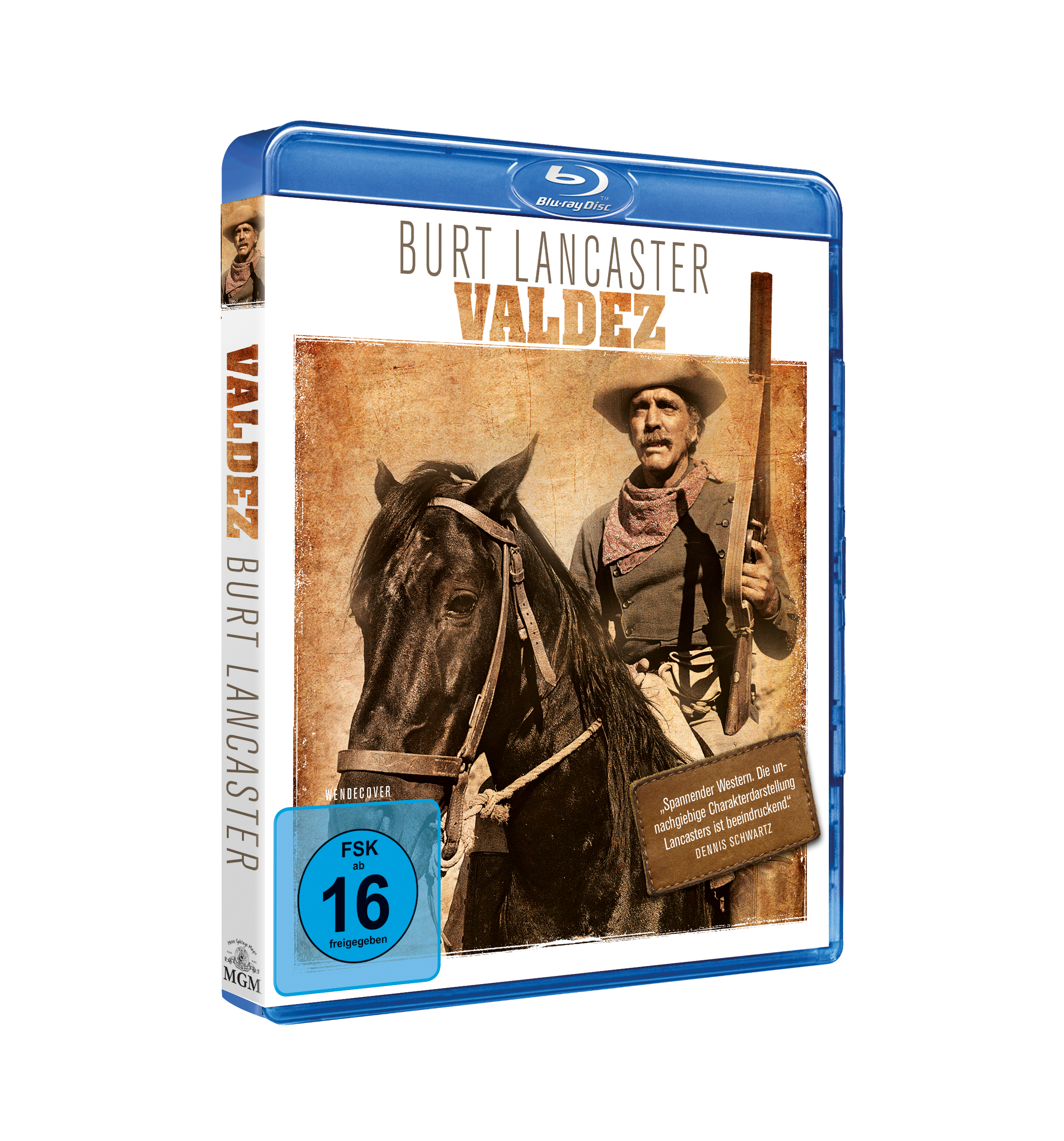 Valdez-Film auf Blu-ray, mit Burt Lancaster und einem Pferd auf dem Cover.