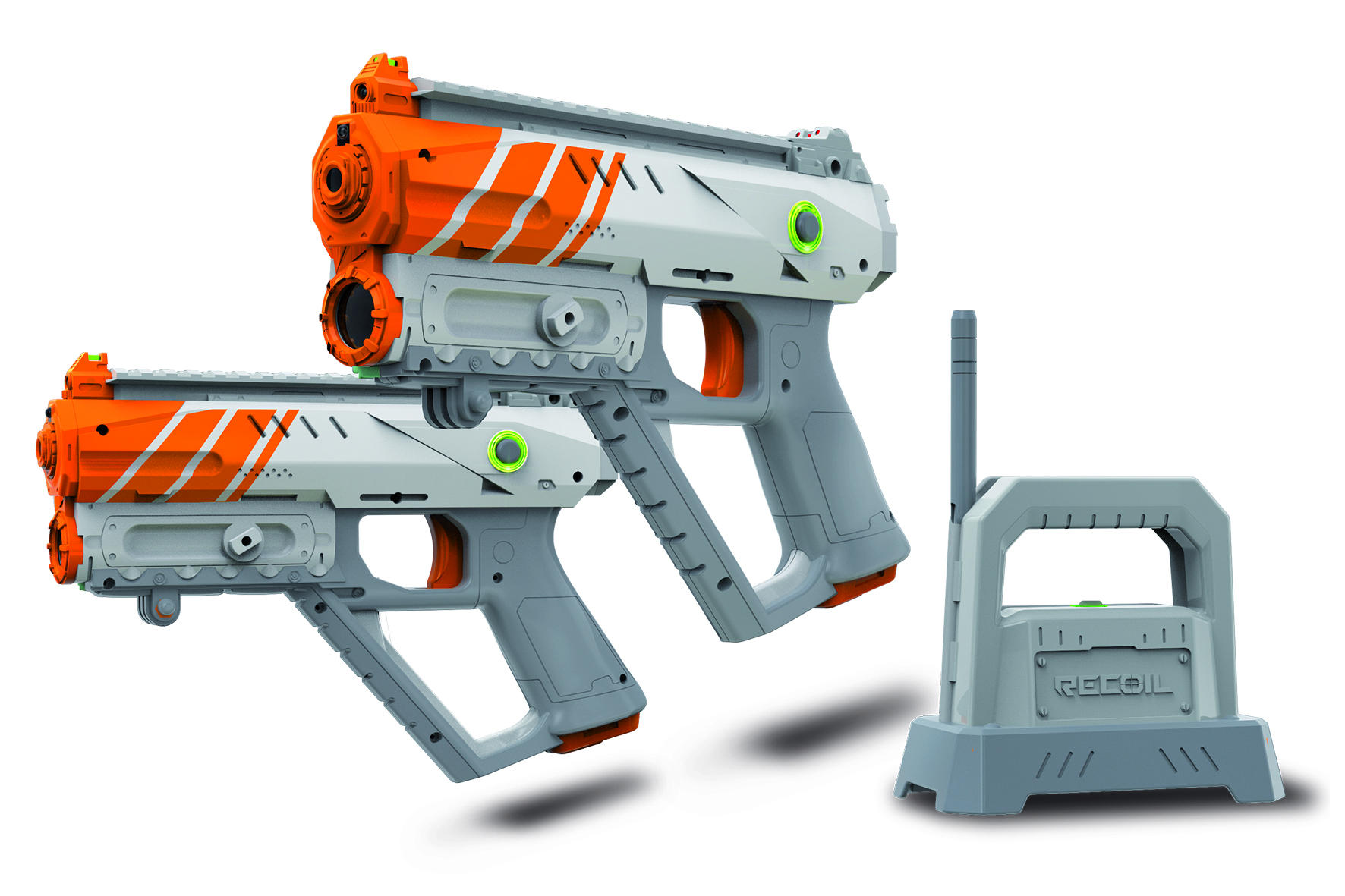 RECOIL Starter Set GPS Laser Combat Laserpistole Grau/Orange