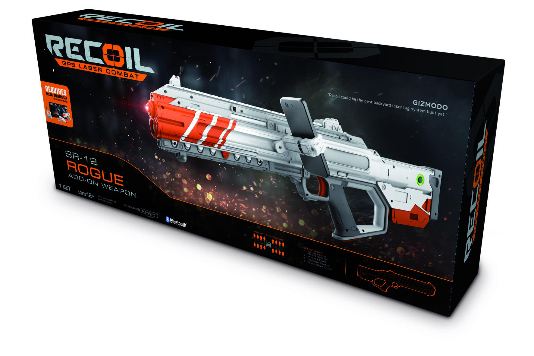 RECOIL Rogue ADD-ON TAG Weapon Laserpistole Grau/Orange