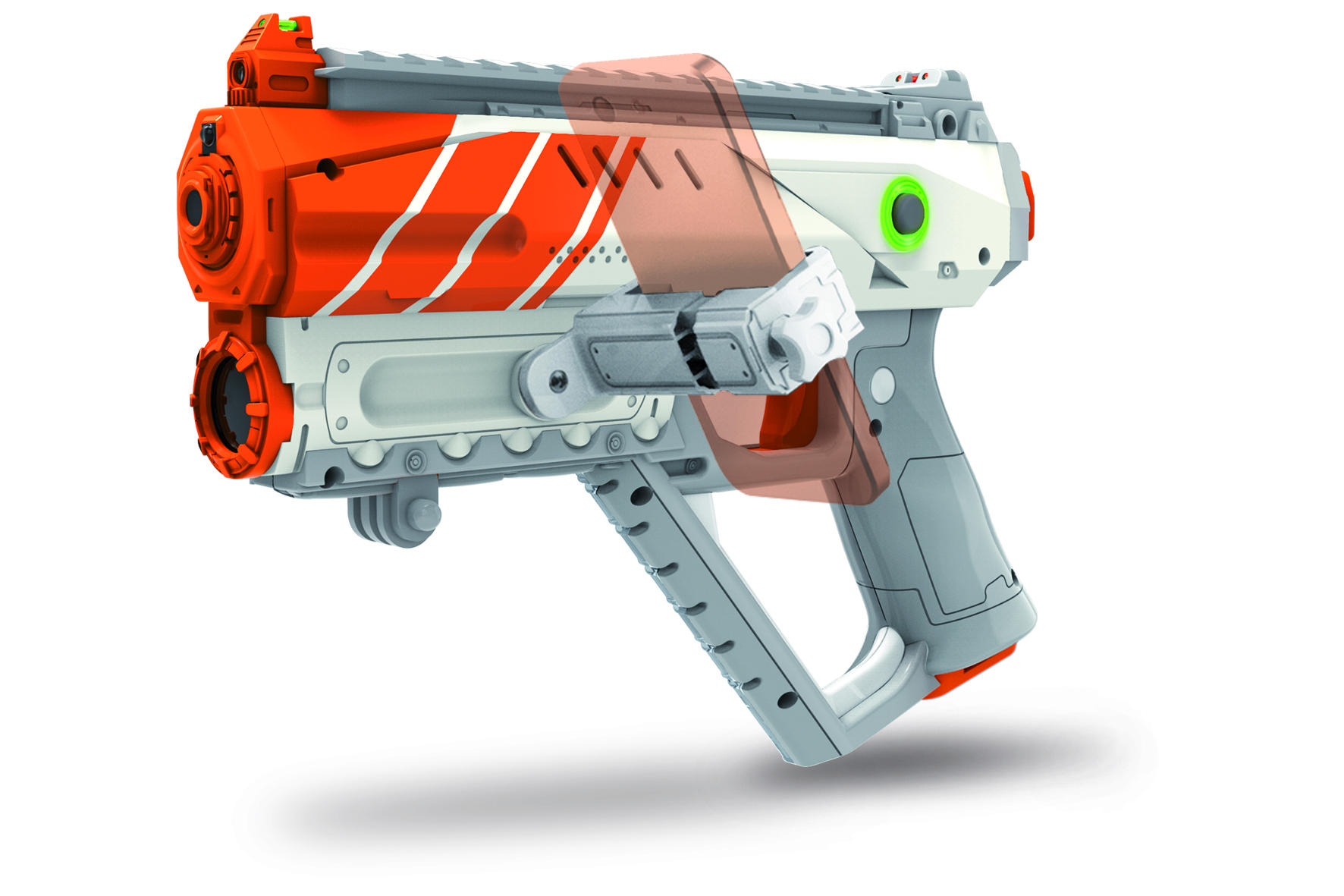 RECOIL Spitfire ADD-ON TAG Weapon Laserpistole Grau/Orange