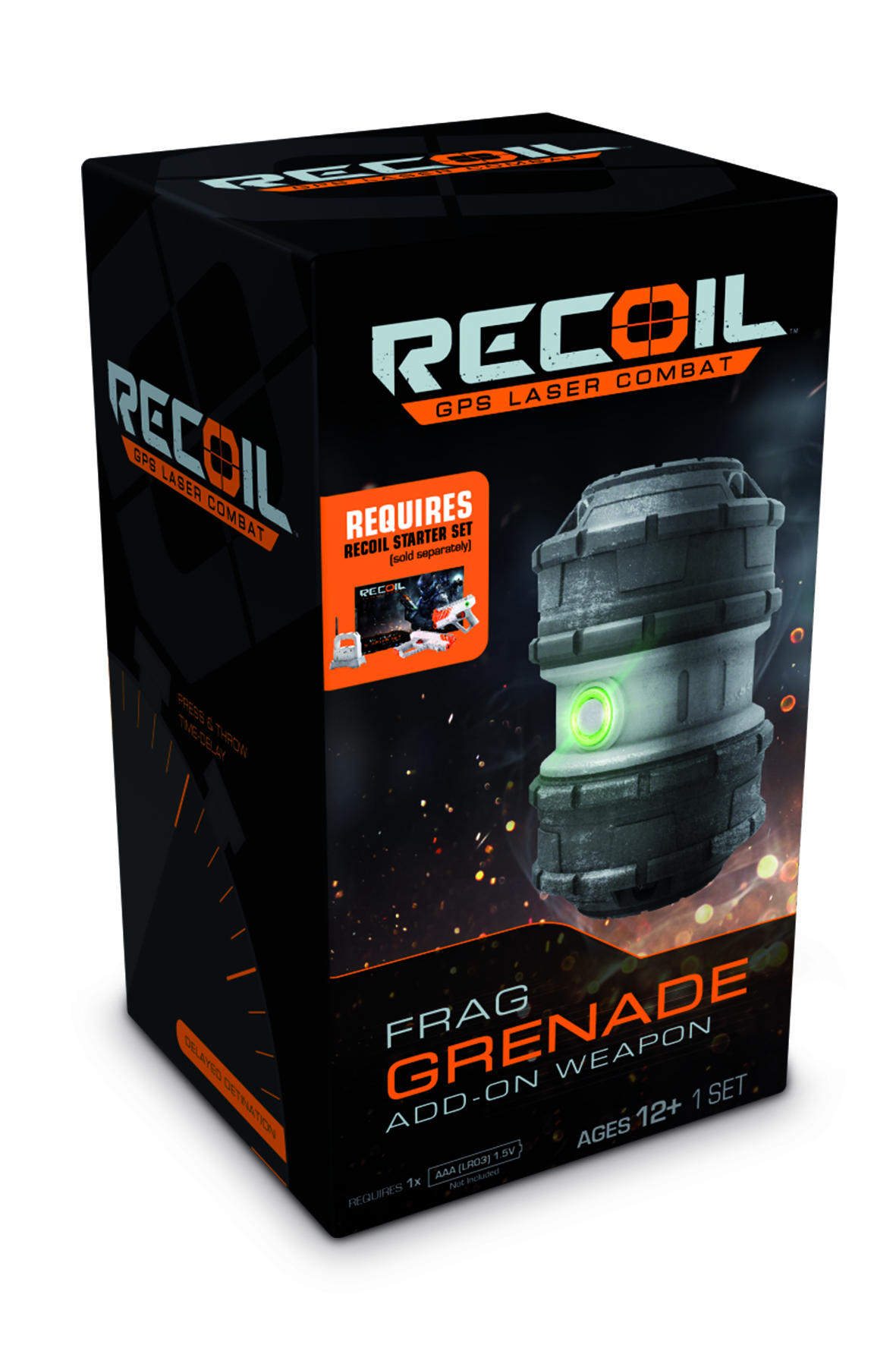 RECOIL Frag Grenade Zubehör für Laserpistole Grau/Schwarz