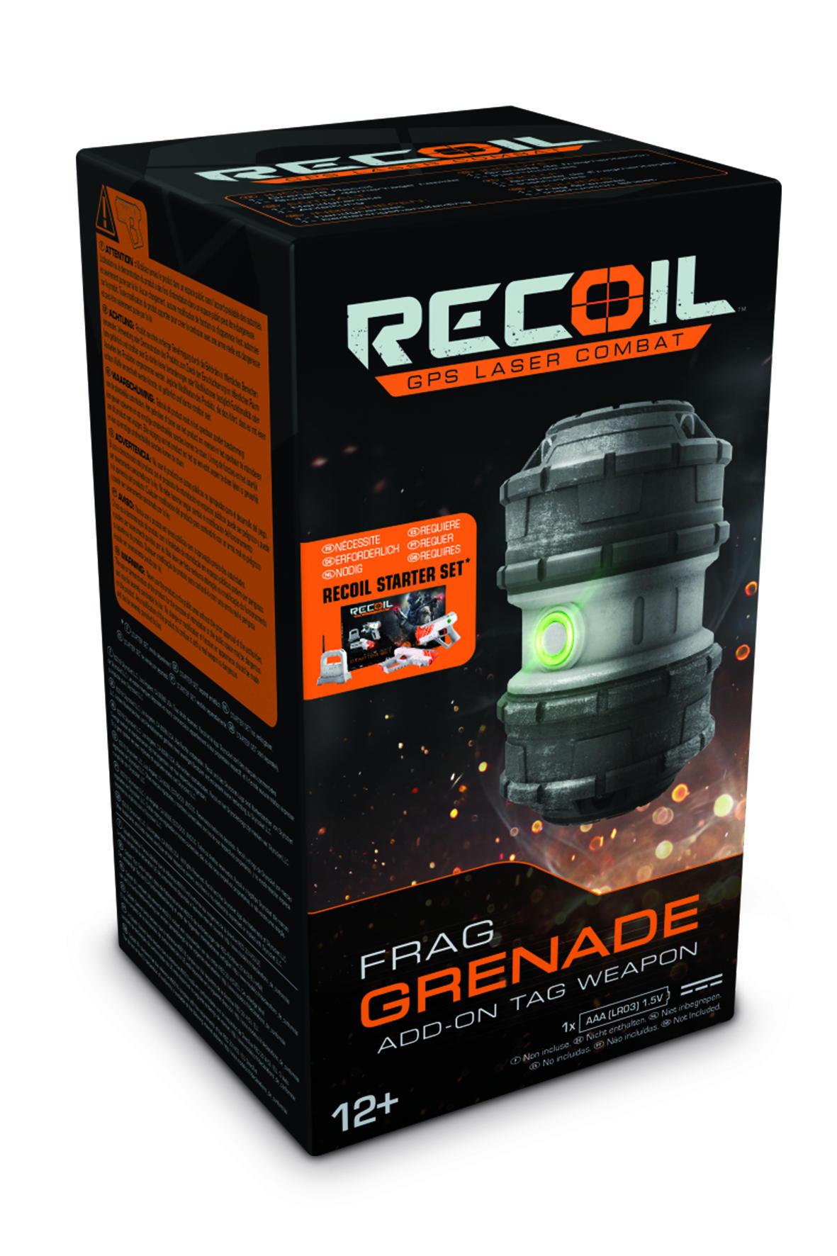 RECOIL Frag Grenade Zubehör für Laserpistole Grau/Schwarz