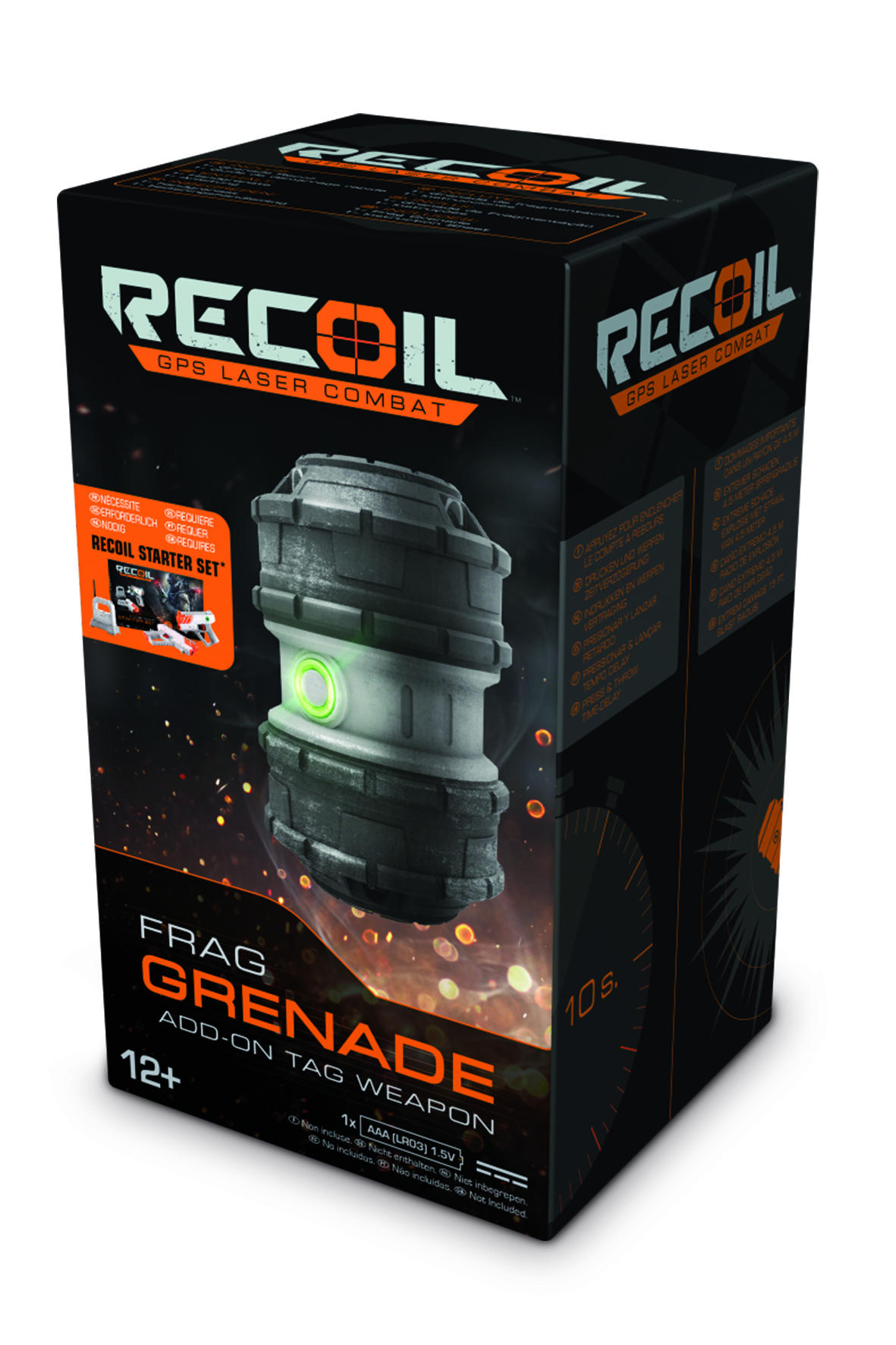 RECOIL Frag Grenade Zubehör für Laserpistole Grau/Schwarz