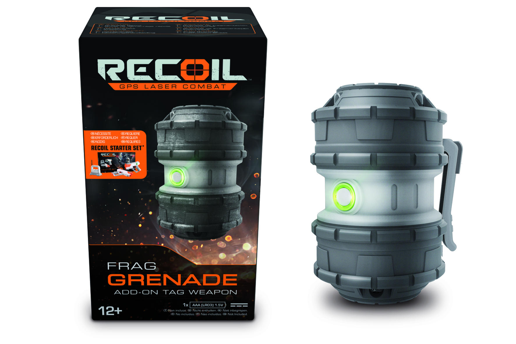 RECOIL Frag Grenade Zubehör für Laserpistole Grau/Schwarz