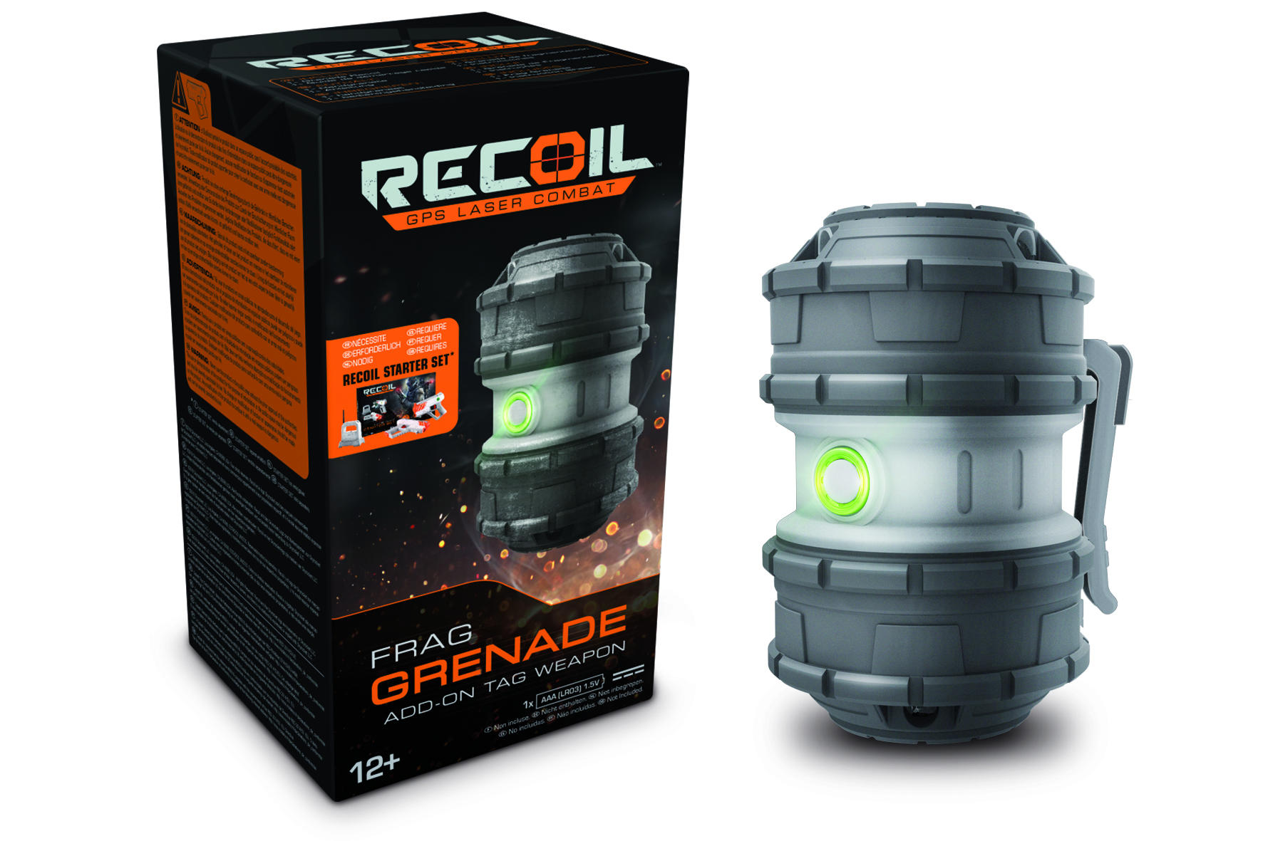 RECOIL Frag Grenade Zubehör für Laserpistole Grau/Schwarz
