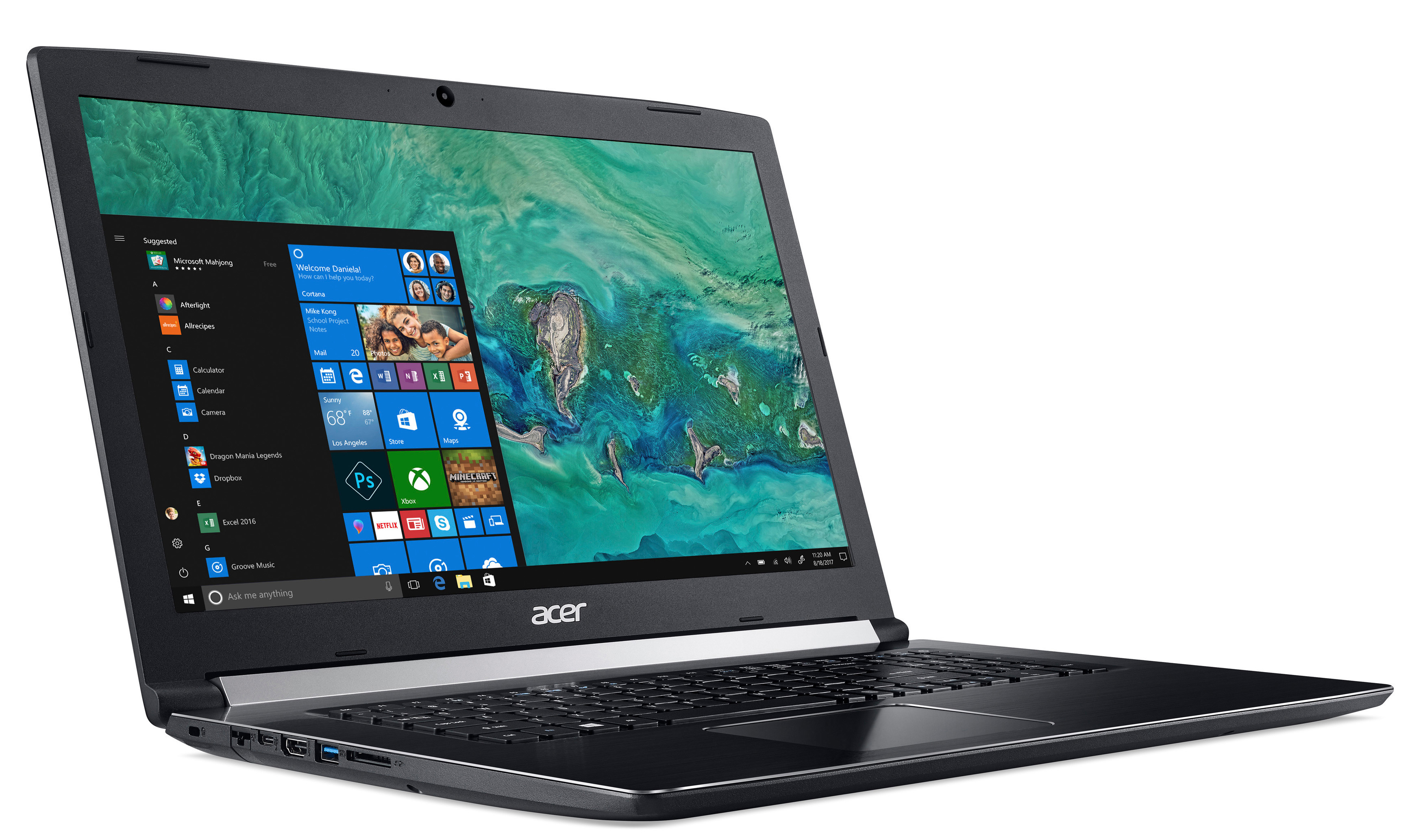 ACER Acer Aspire 5 (A517-51-57MK) - 17,3 Zoll - Intel® Core™ i5 i5-8250U - 8 GB - 1 TB - Intel® UHD 620 - Windows 10 Home (64 Bit)