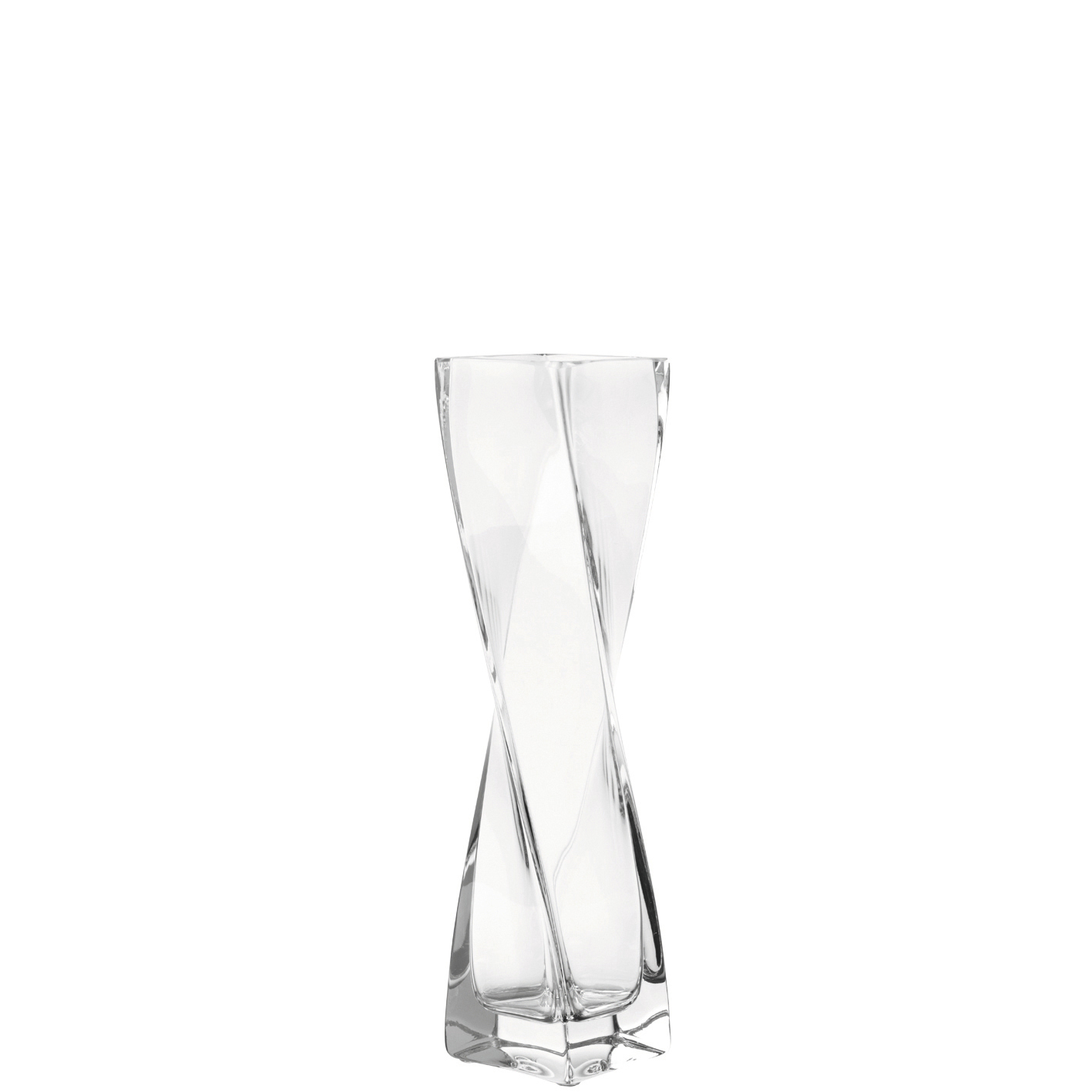 014083 Swirl Transparent Vase LEONARDO