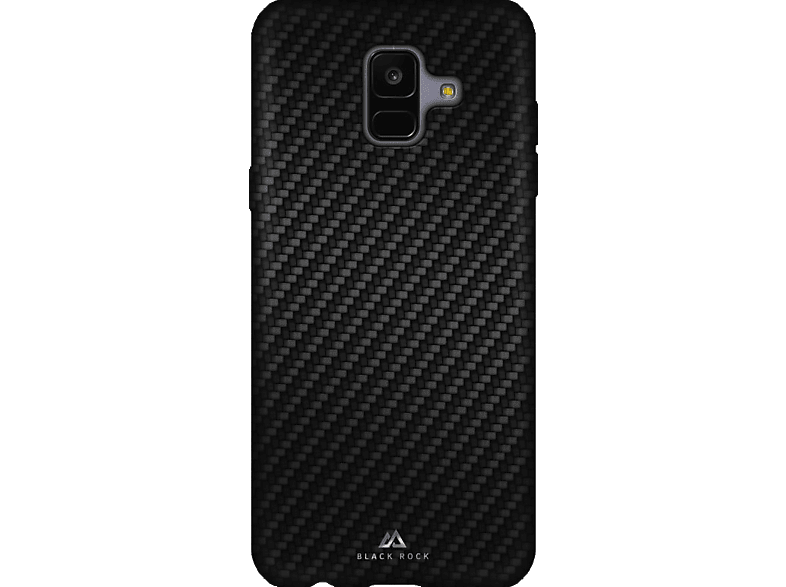 A6 Schwarz (2018), Galaxy BLACK Backcover, Flex-Carbon, ROCK Samsung,