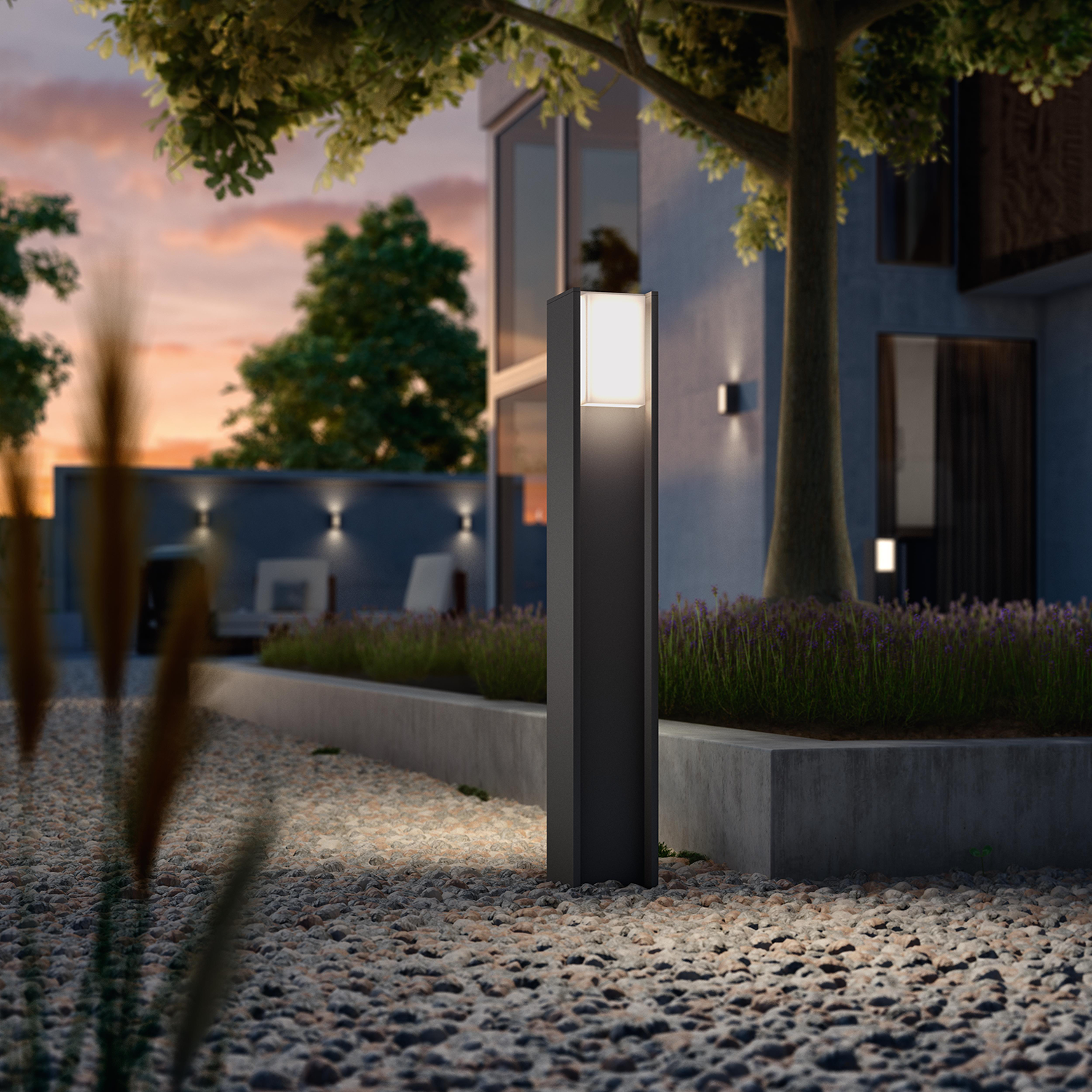PHILIPS HUE Turaco Sokkellamp Hoog Antraciet