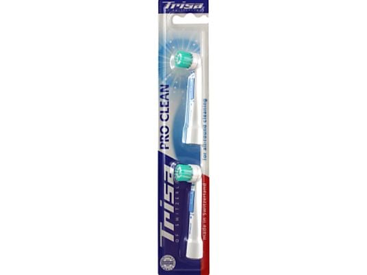 TRISA Spazzolini 2 pez. Pro Clean DUO - Bianco - Spazzole di ricambio