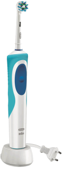 ORAL-B Vitality Cross Action - Elektrische Zahnbürste (Hellblau/Weiss)